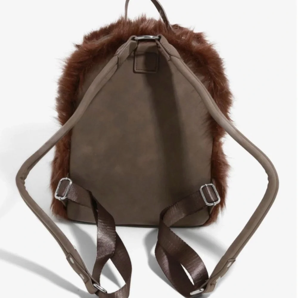 Loungefly Star Wars Disney Chewbacca Cosplay Mini Backpack Furry Purse Chewie